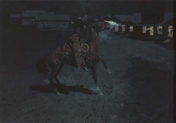 Frederic Remington An Argument with the Town Marshal (mk43)